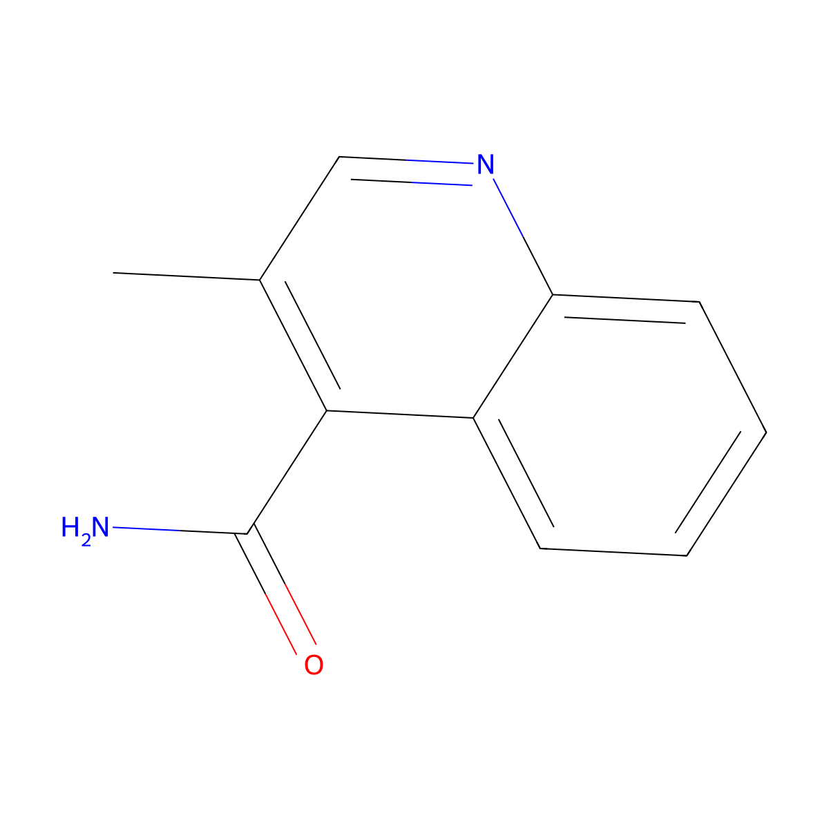 3-Methylquinoline-4-carboxamide molecular structure, CAS 663193-91-7