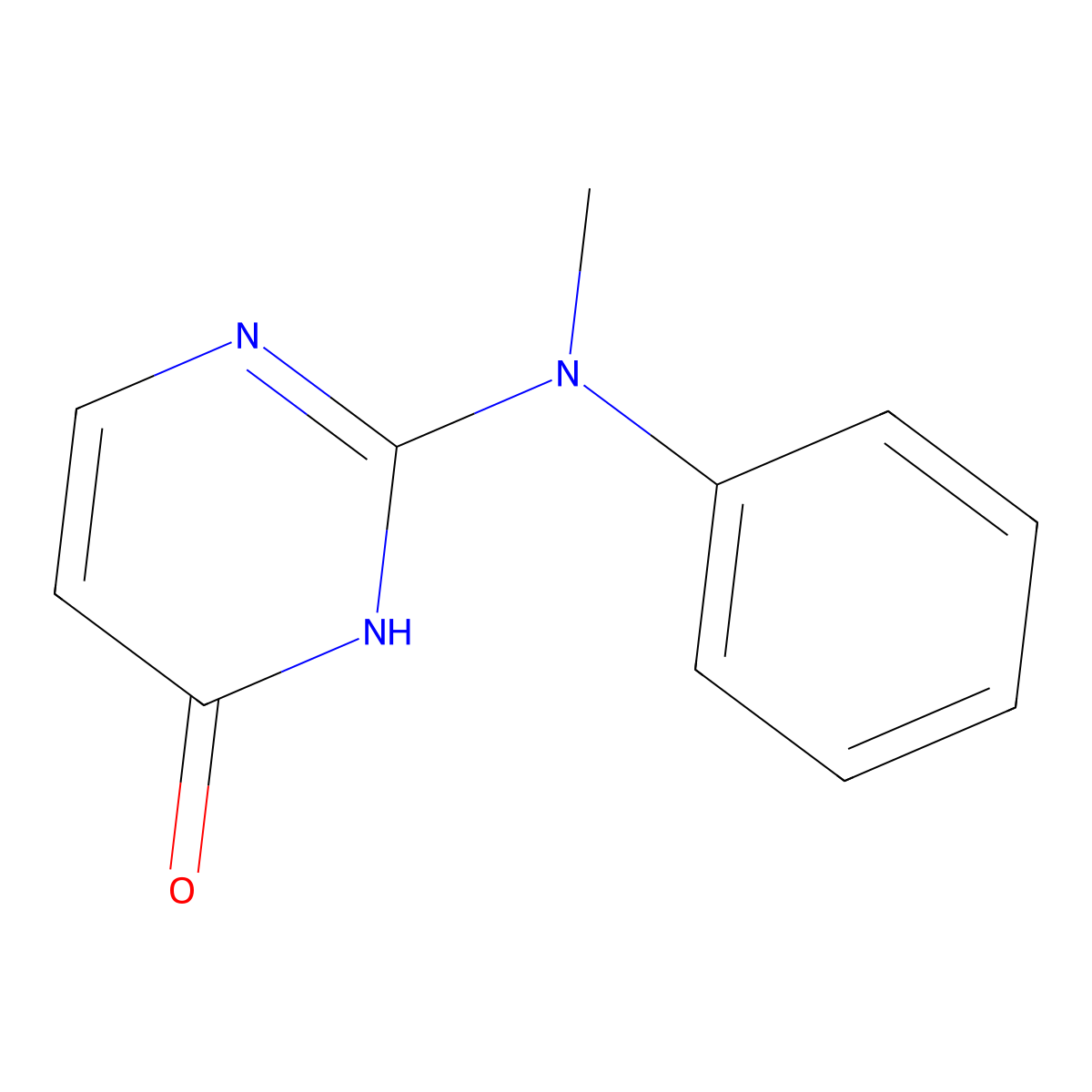 2-(Methylanilino)-4-pyrimidinol molecular structure, CAS 663194-22-7