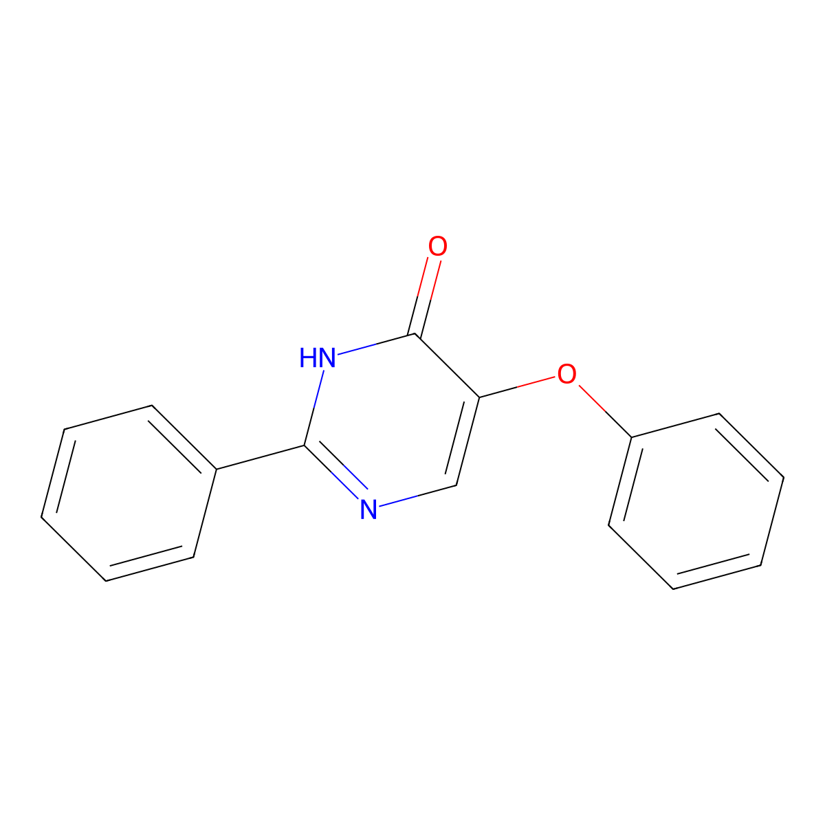 5-Phenoxy-2-phenyl-4-pyrimidinol molecular structure, CAS 663194-34-1