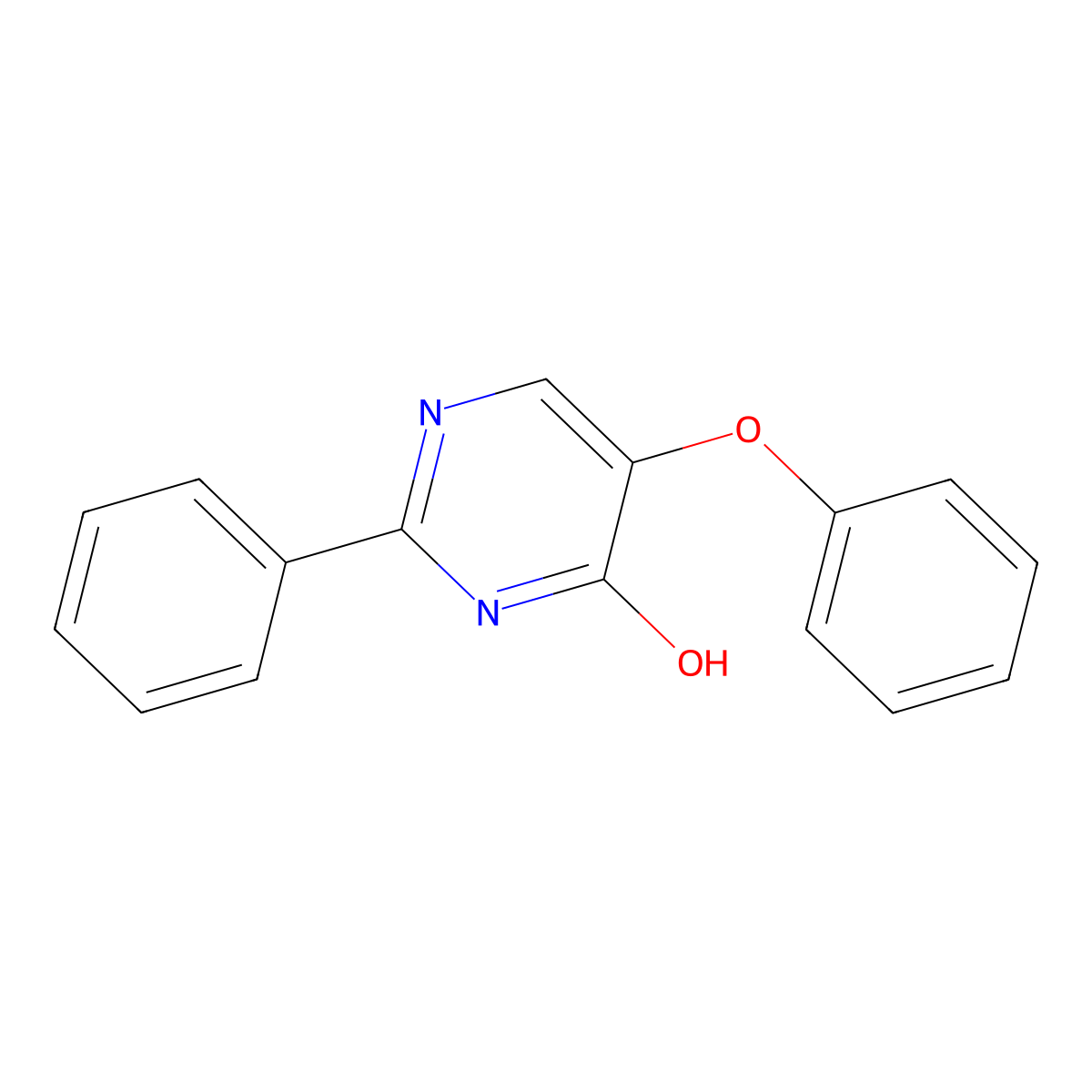 5-Phenoxy-2-phenyl-4-pyrimidinol molecular structure, CAS 663194-34-1