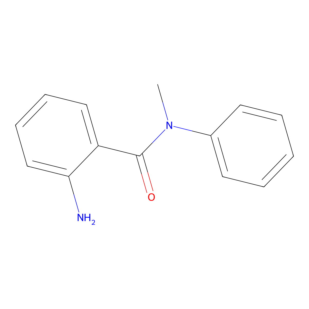 2-amino-N-methyl-N-phenylbenzamide molecular structure, CAS 6632-37-7