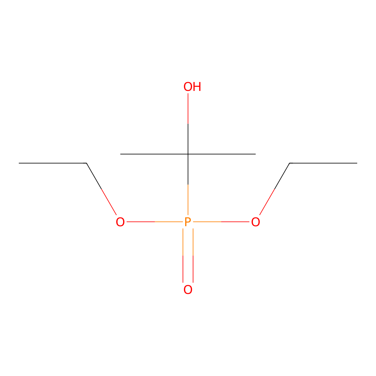 Diethyl(2-hydroxypropan-2-yl)phosphonate molecular structure, CAS 6632-88-8