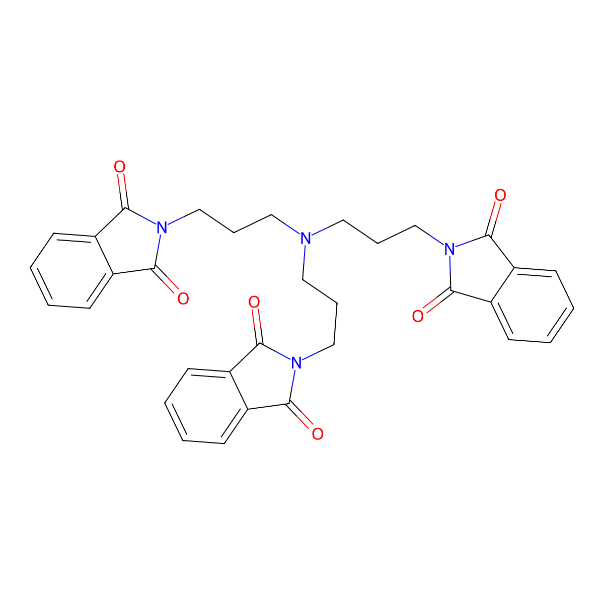 N,N,N-tris(3-phthaliMidopropyl)aMine molecular structure, CAS 66322-78-9
