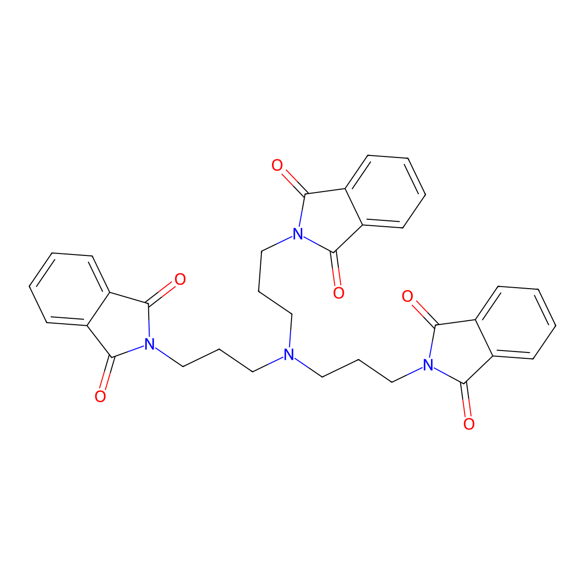 N,N,N-tris(3-phthaliMidopropyl)aMine molecular structure, CAS 66322-78-9