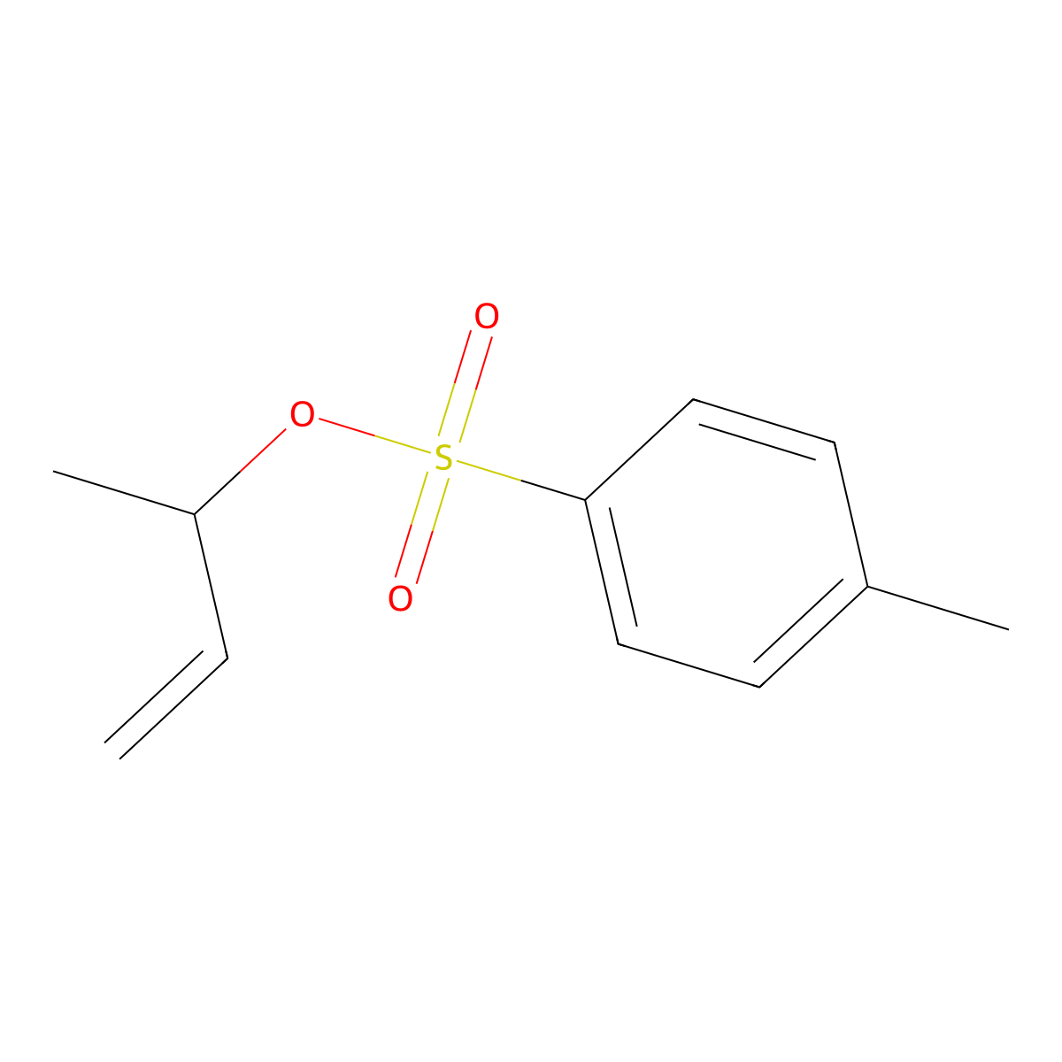 But-3-en-2-yl 4-methylbenzene-1-sulfonate molecular structure, CAS 66328-61-8
