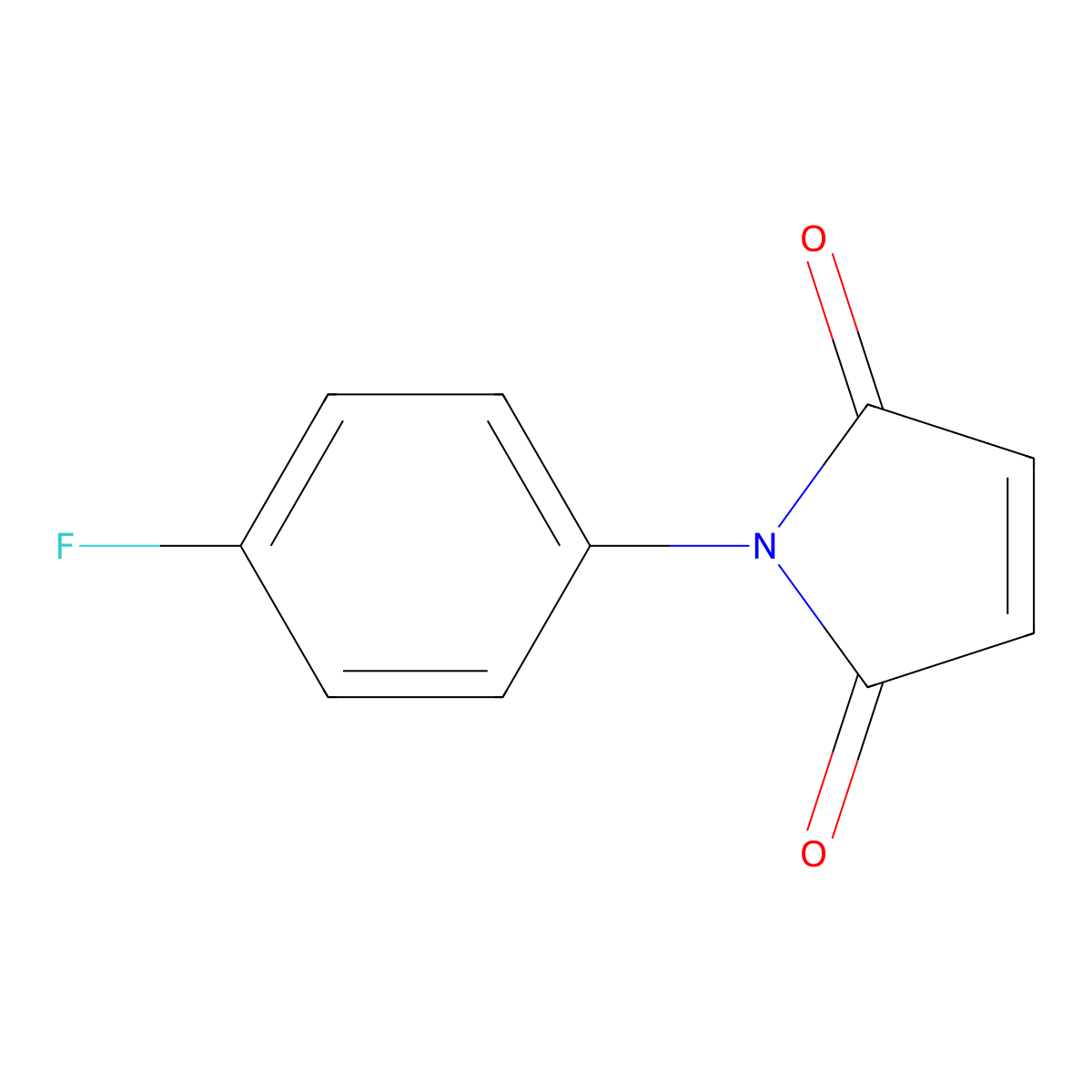 N-(4-Fluoro-phenyl)maleimide molecular structure, CAS 6633-22-3