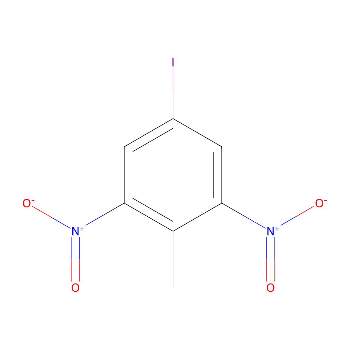 5-Iodo-2-methyl-1,3-dinitrobenzene molecular structure, CAS 6633-30-3