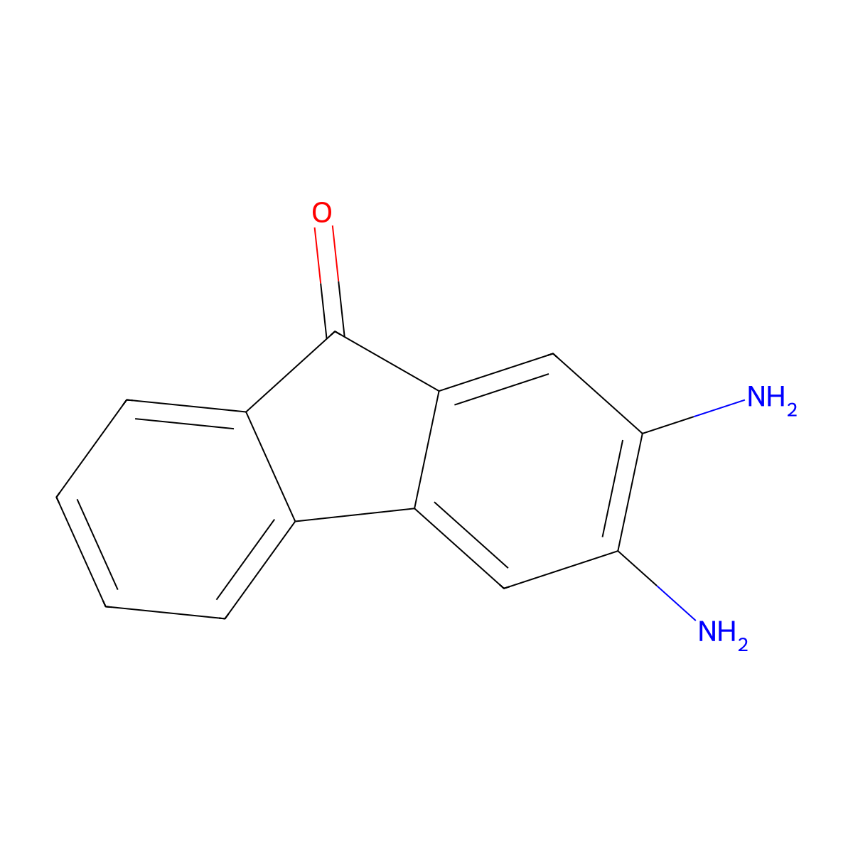 2,3-Diamino-9h-fluoren-9-one molecular structure, CAS 6633-42-7