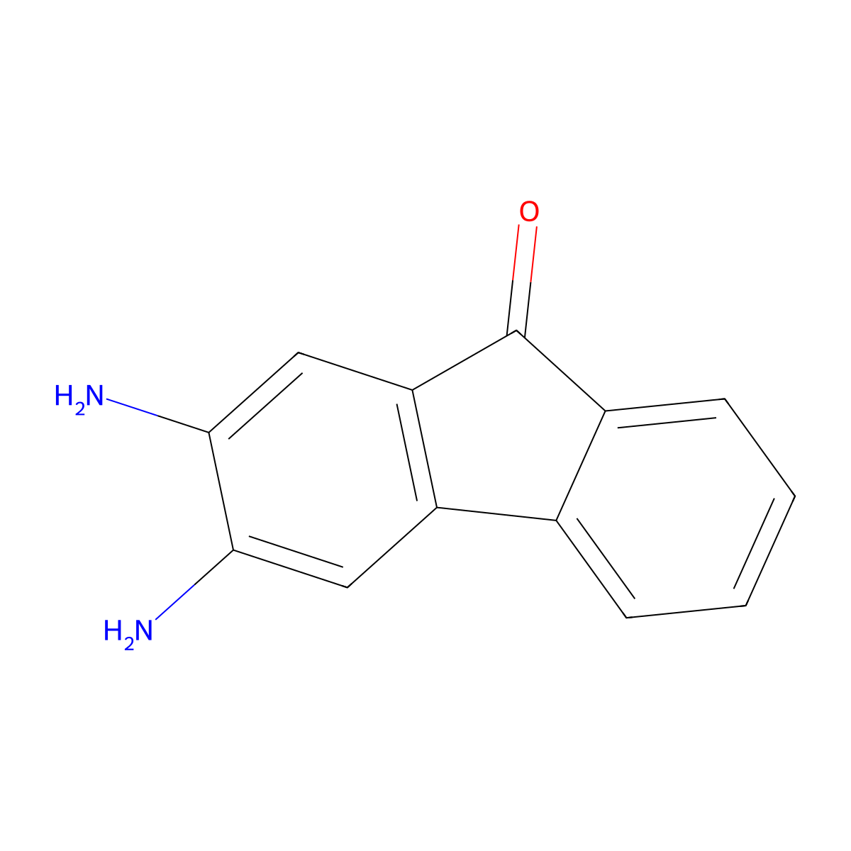 2,3-Diamino-9h-fluoren-9-one molecular structure, CAS 6633-42-7