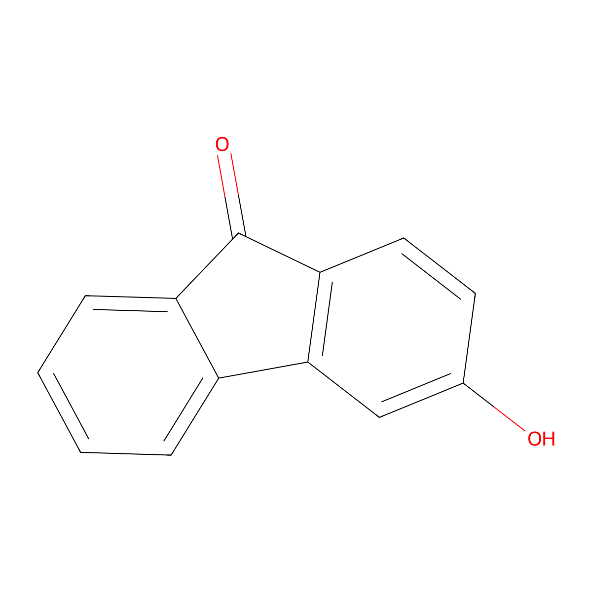 3-Hydroxy-9h-fluoren-9-one molecular structure, CAS 6633-46-1