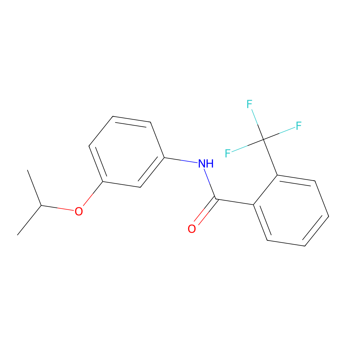 Flutolanil molecular structure, CAS 66332-96-5