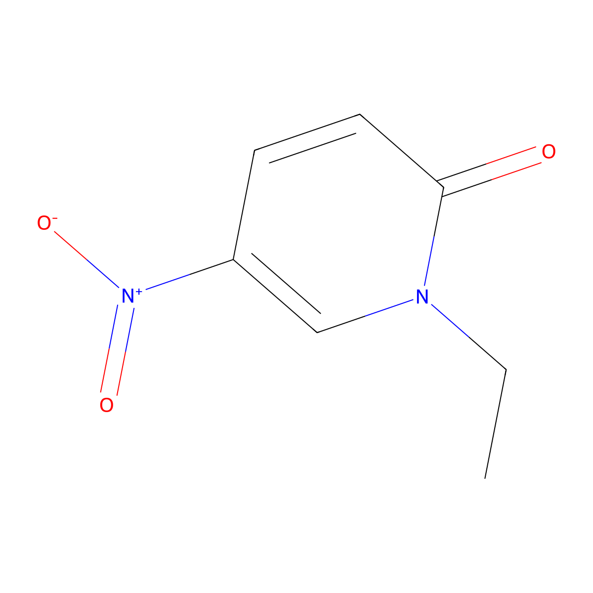 1-Ethyl-5-nitro-pyridin-2-one molecular structure, CAS 66336-02-5