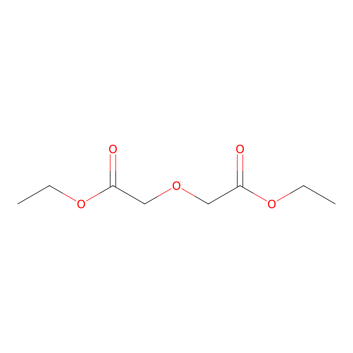 Ethoxycarbonylmethoxy-acetic acid ethyl ester molecular structure, CAS 6634-17-9