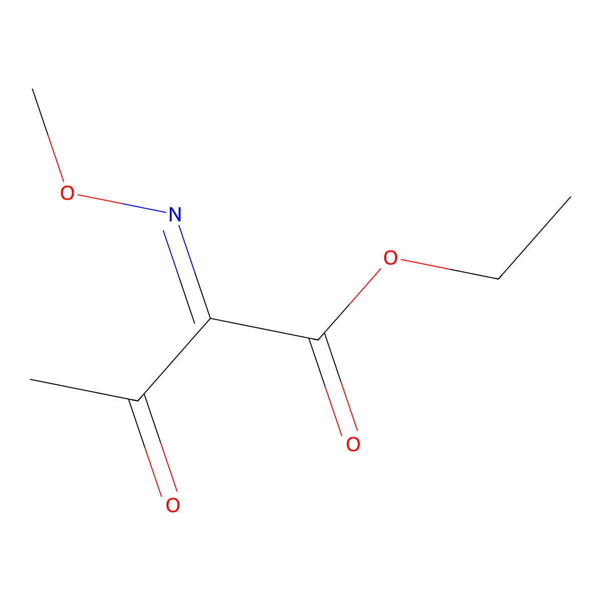 (Z)-2-(Methoxyimino)-3-oxo-butanoic Acid Ethyl Ester molecular structure, CAS 66340-86-1