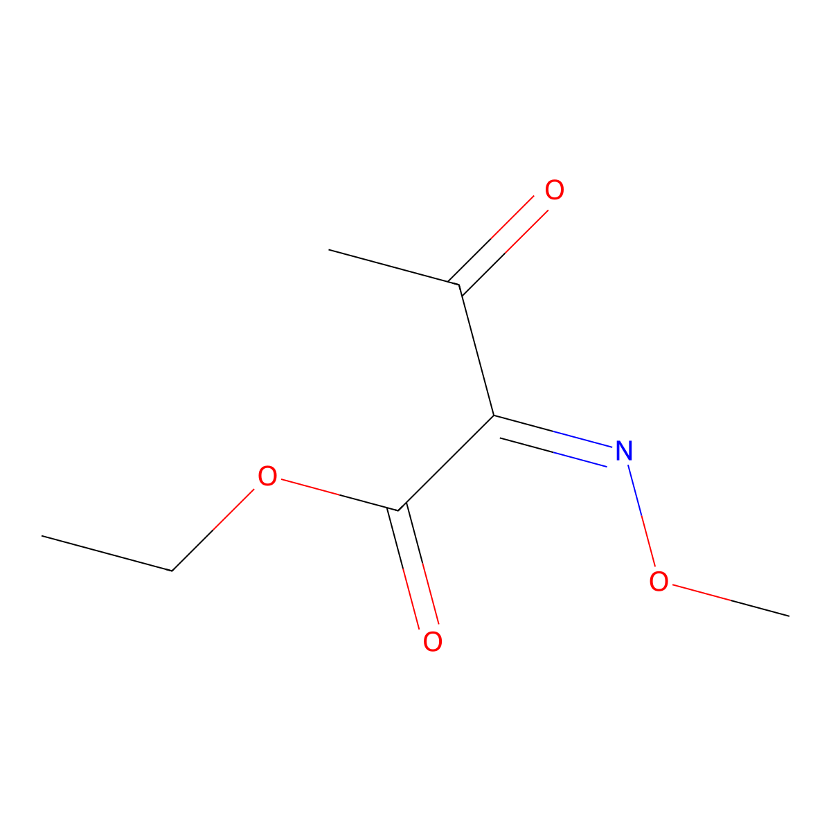 (Z)-2-(Methoxyimino)-3-oxo-butanoic Acid Ethyl Ester molecular structure, CAS 66340-86-1