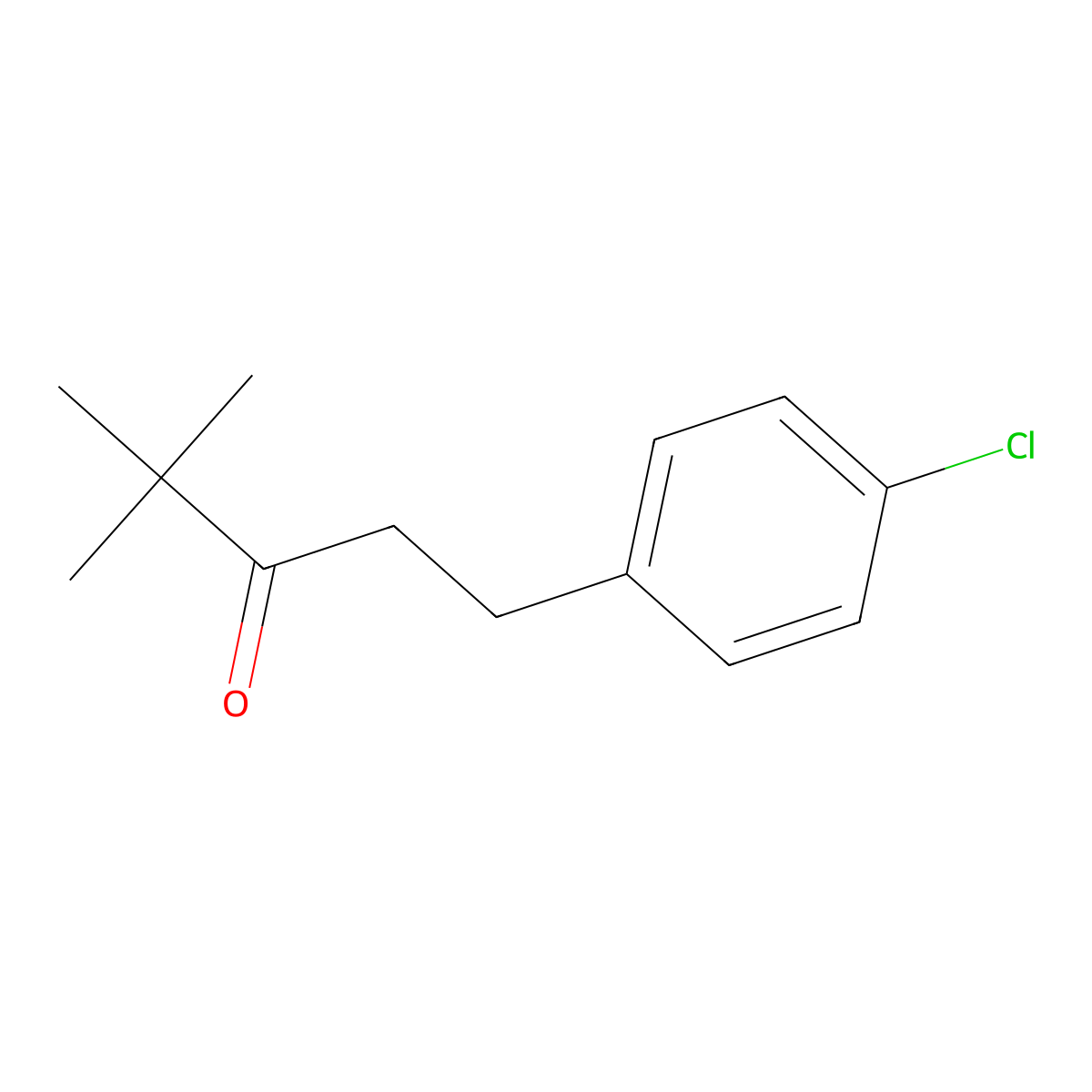 1-(4-Chlorophenyl)-4,4-dimethyl-3-pentanone molecular structure, CAS 66346-01-8