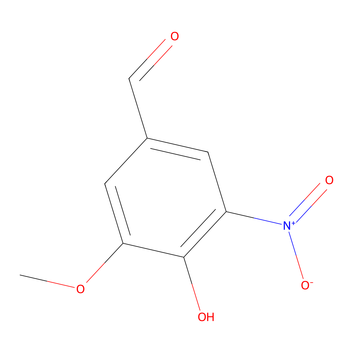 5-Nitrovanillin molecular structure, CAS 6635-20-7