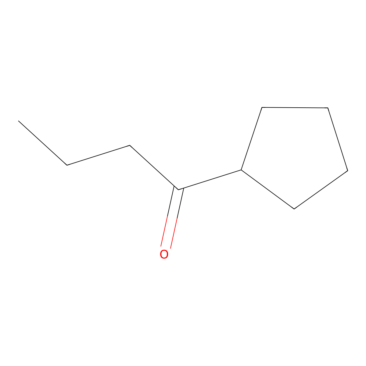1-Cyclopentylbutan-1-one molecular structure, CAS 6635-68-3