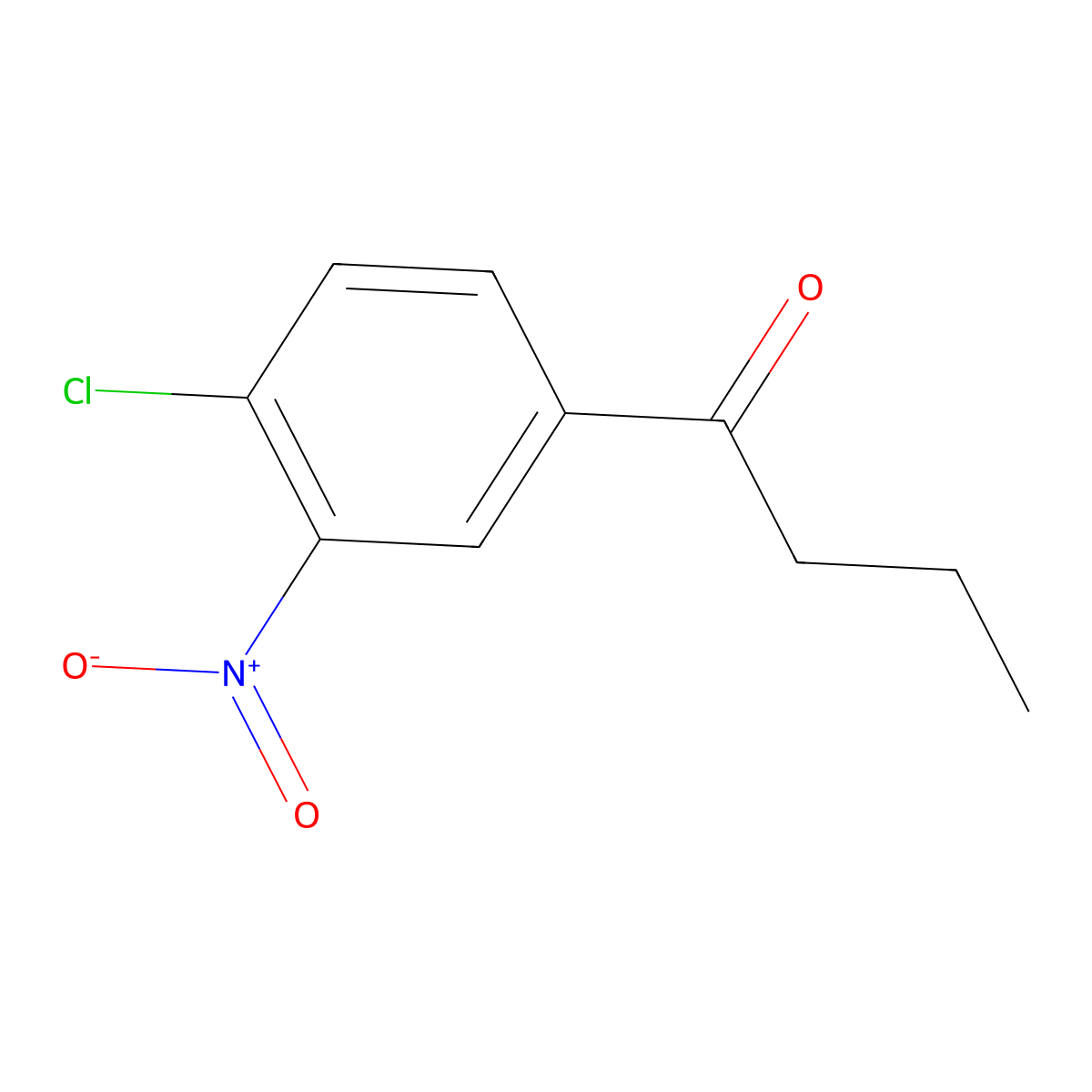 1-(4-Chloro-3-nitrophenyl)-1-butanone molecular structure, CAS 66353-38-6