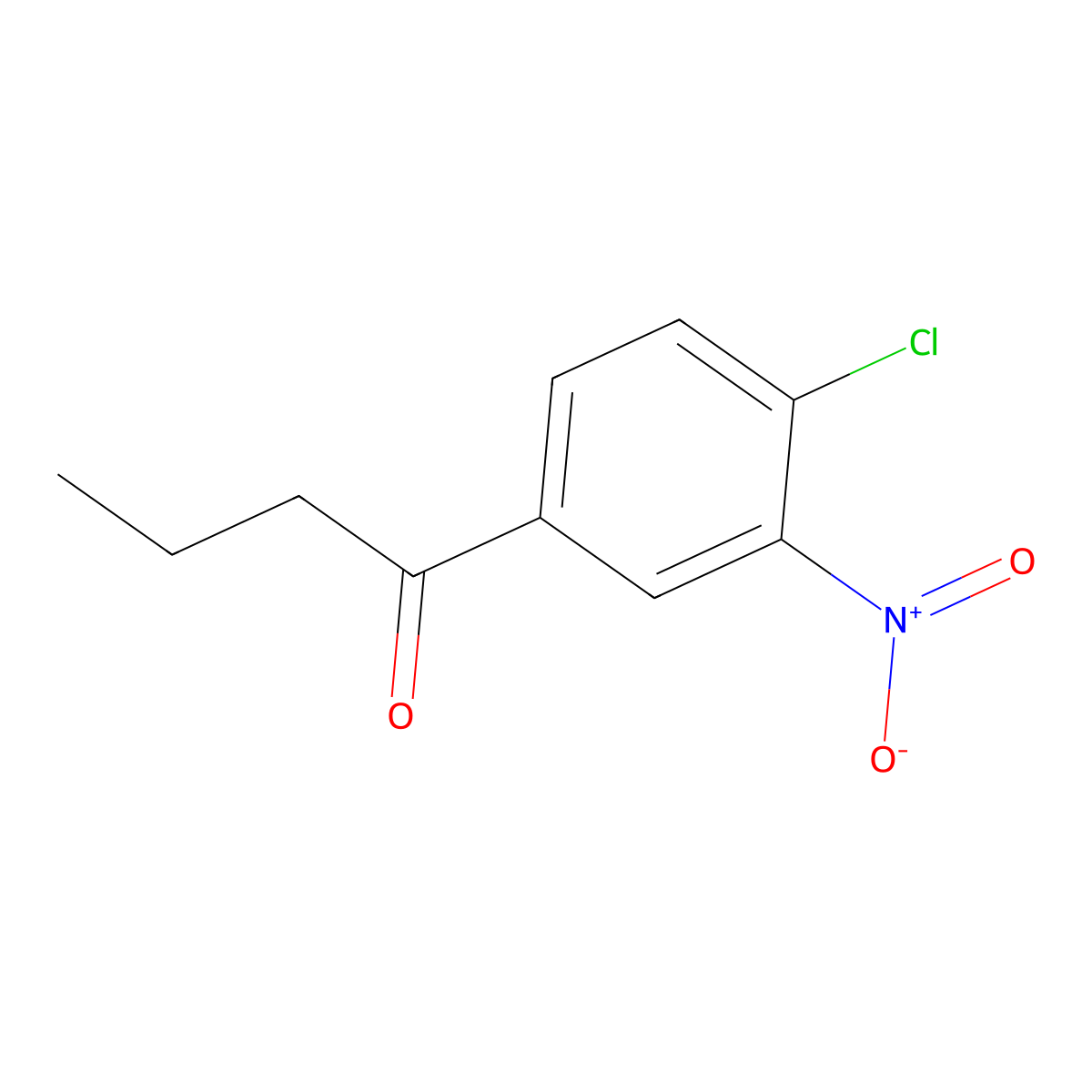 1-(4-Chloro-3-nitrophenyl)-1-butanone molecular structure, CAS 66353-38-6