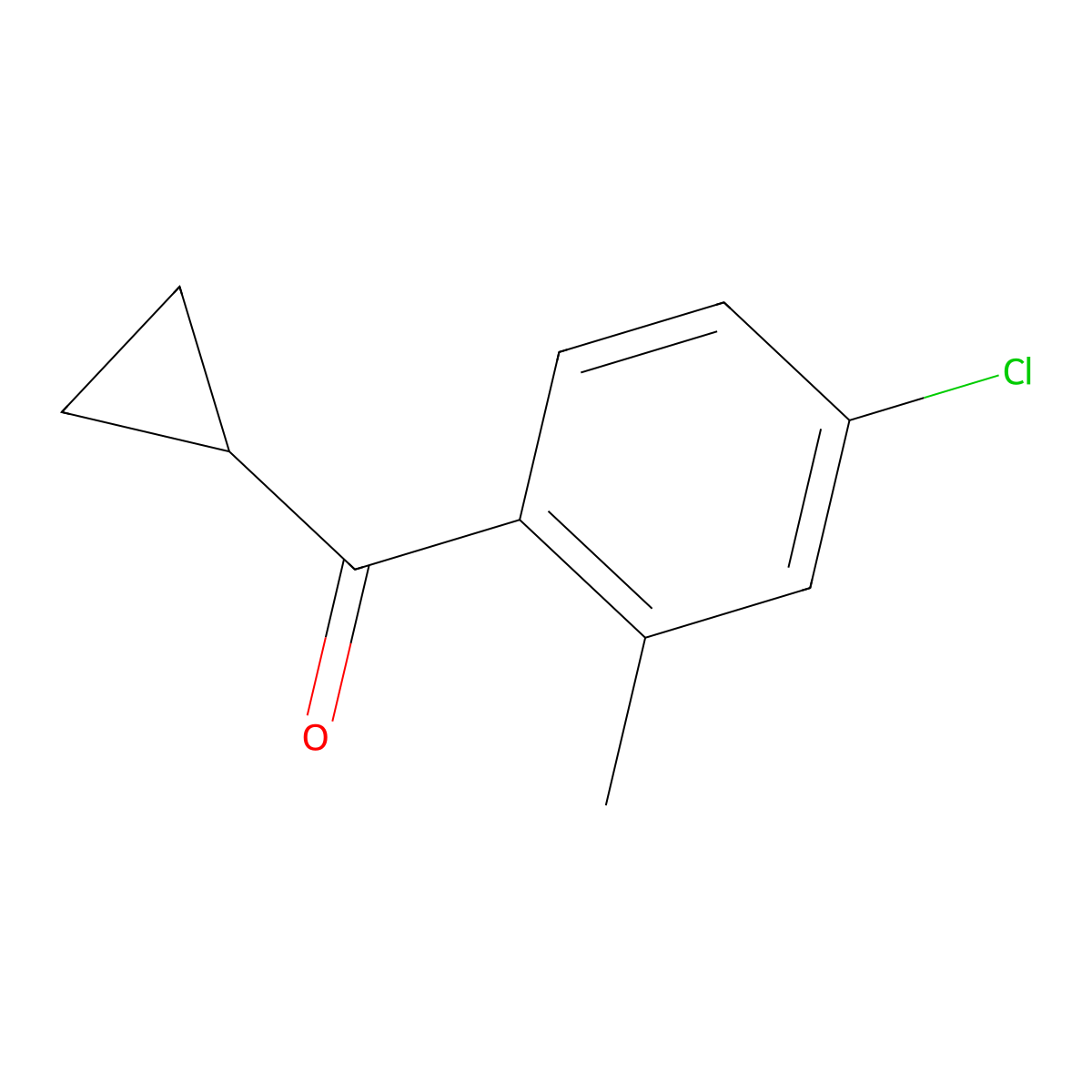 (4-Chloro-2-methylphenyl)cyclopropylmethanone molecular structure, CAS 66353-77-3
