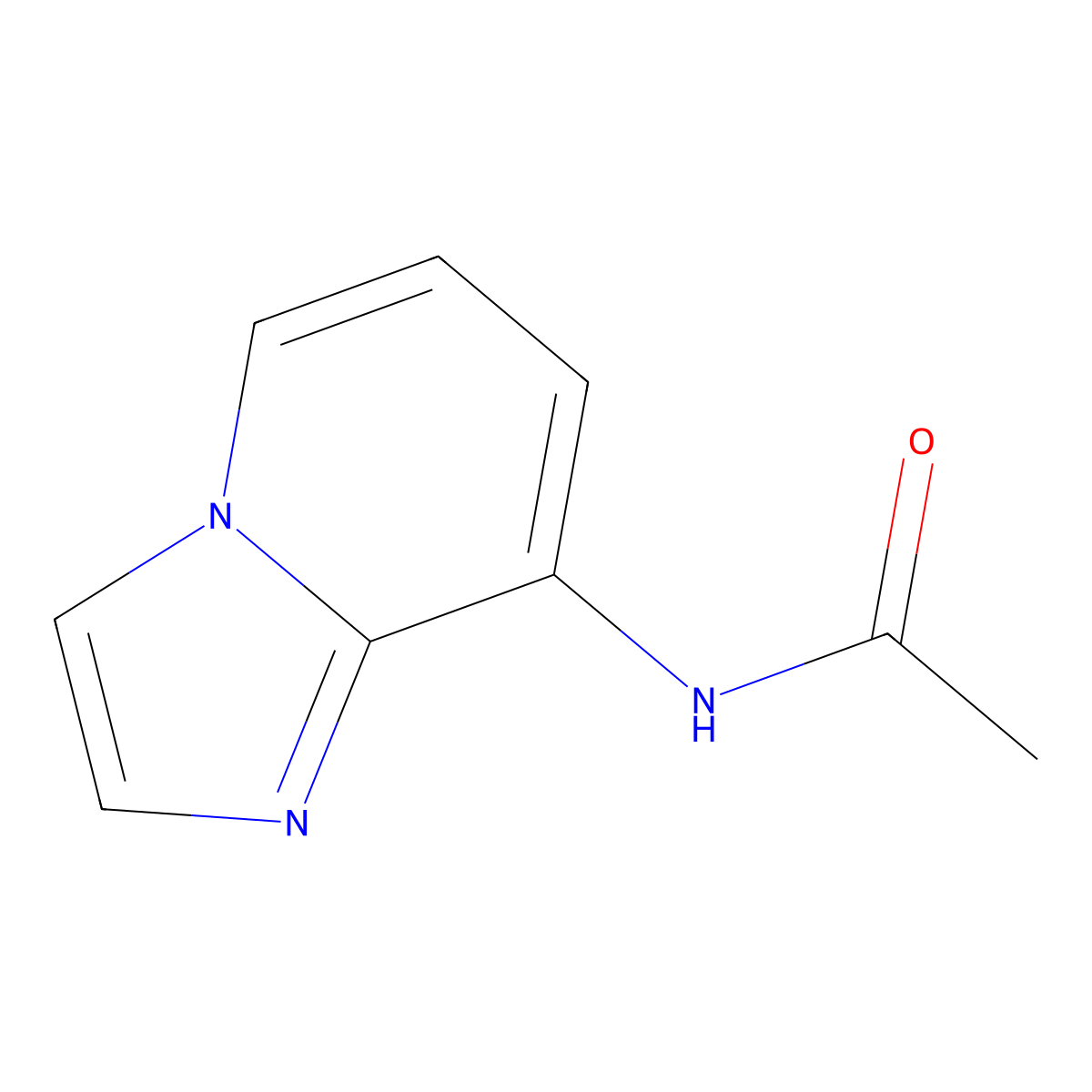 N-(imidazo[1,2-a]pyridin-8-yl)acetamide molecular structure, CAS 66358-12-1