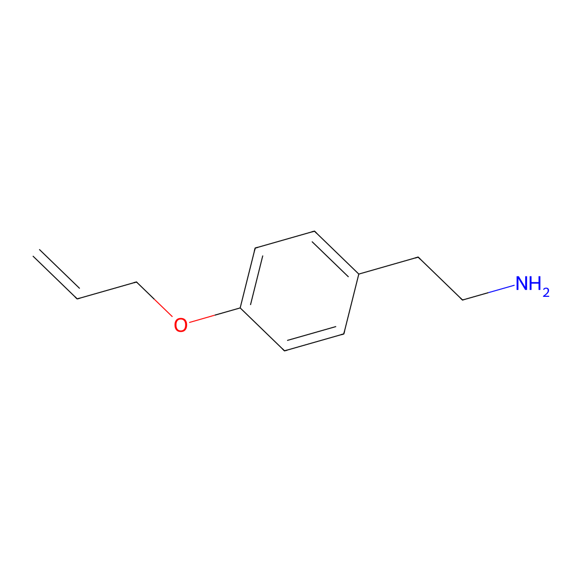 2-[4-(Allyloxy)phenyl]ethanamine molecular structure, CAS 663597-26-0