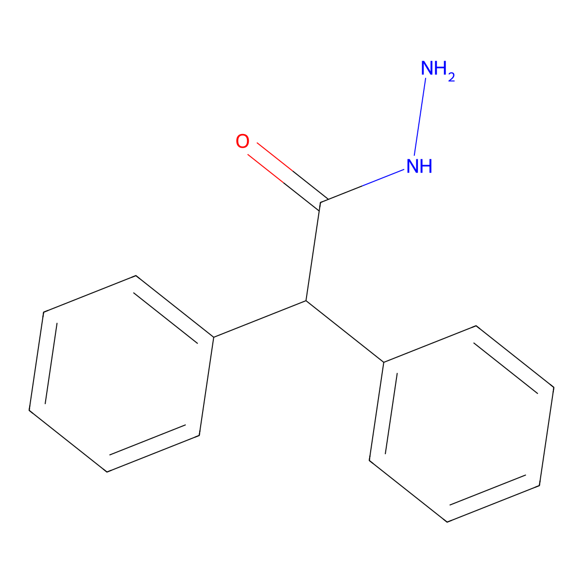 2,2-Diphenylacetohydrazide molecular structure, CAS 6636-02-8