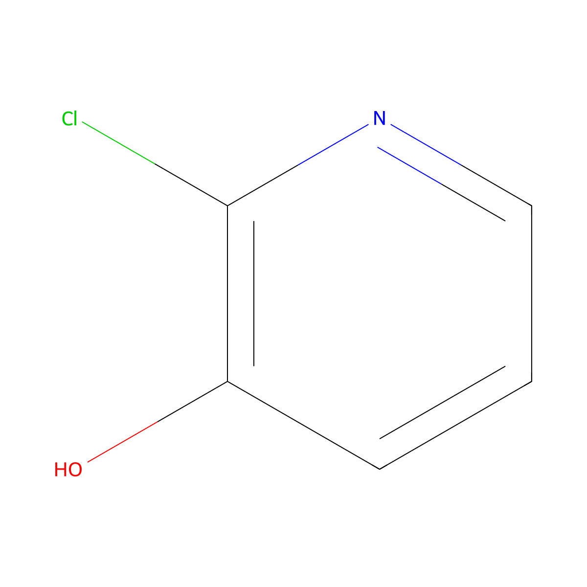 2-Chloro-3-pyridinol molecular structure, CAS 6636-78-8