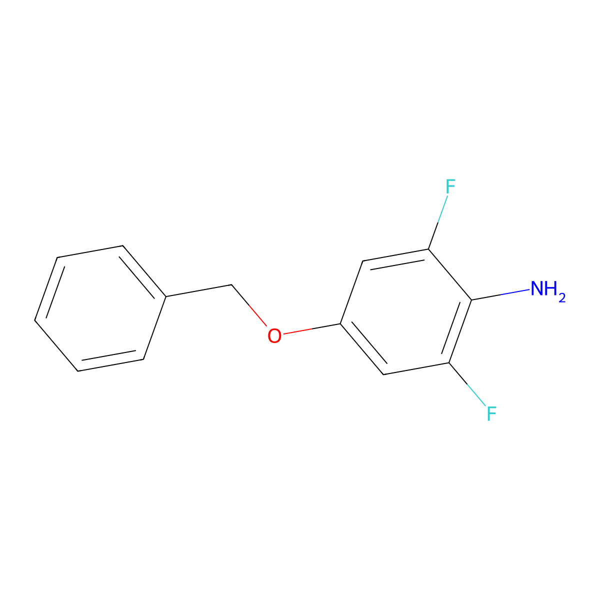 4-(Benzyloxy)-2,6-difluoroaniline molecular structure, CAS 663602-52-6