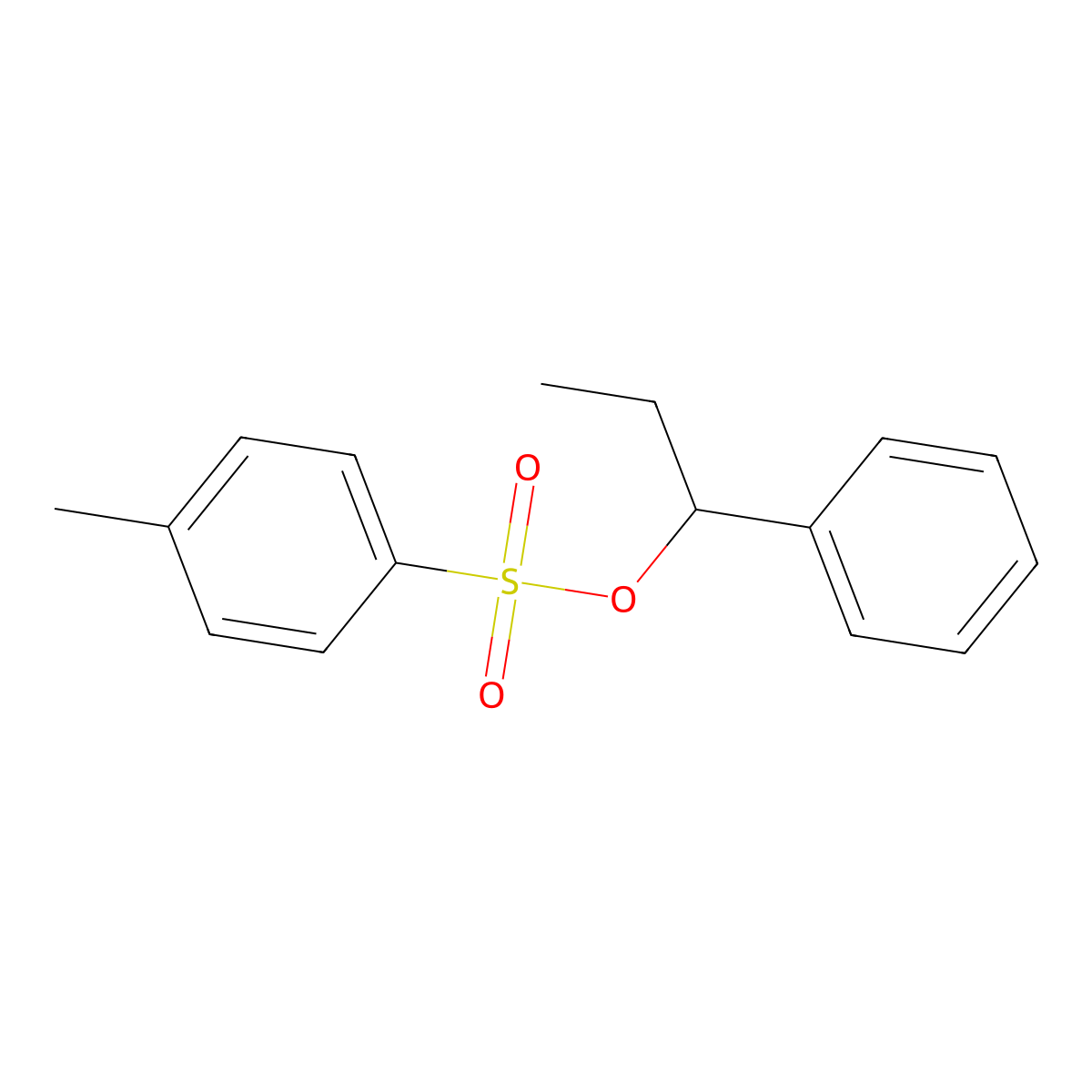 1-Phenylpropyl 4-methylbenzene-1-sulfonate molecular structure, CAS 663615-37-0