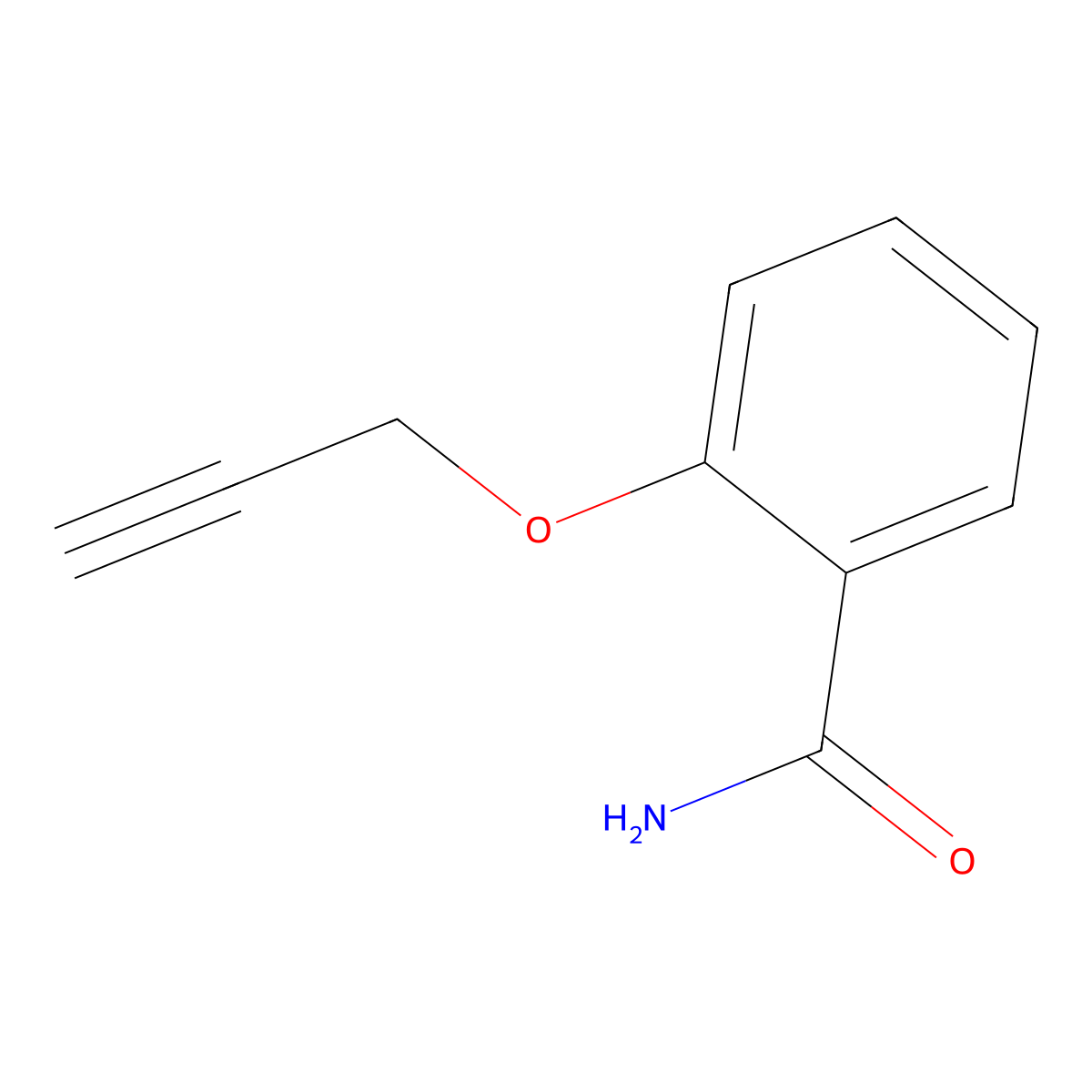 2-(Prop-2-yn-1-yloxy)benzamide molecular structure, CAS 66362-34-3