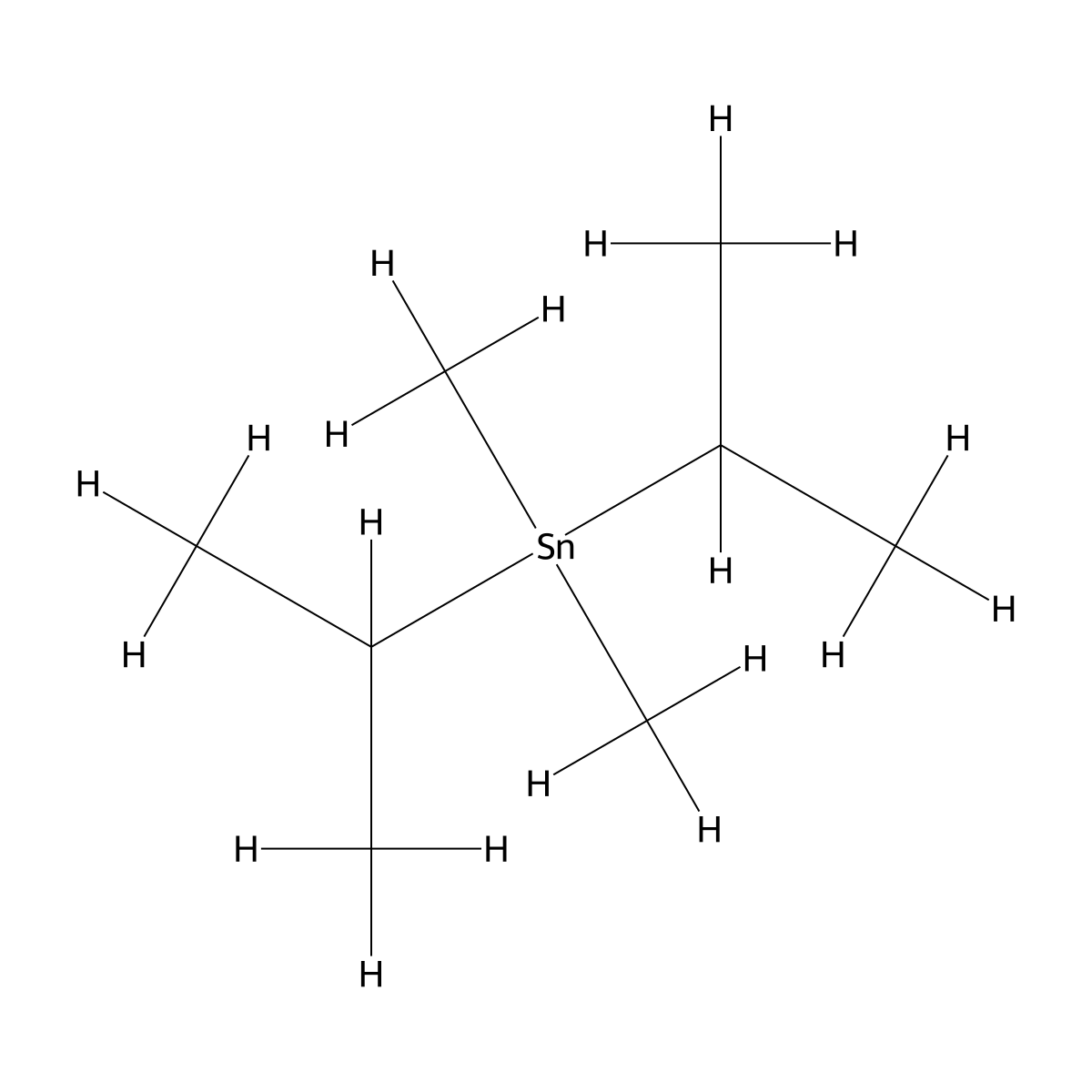 Stannane, dimethylbis(1-methylethyl)- molecular structure, CAS 66363-02-8