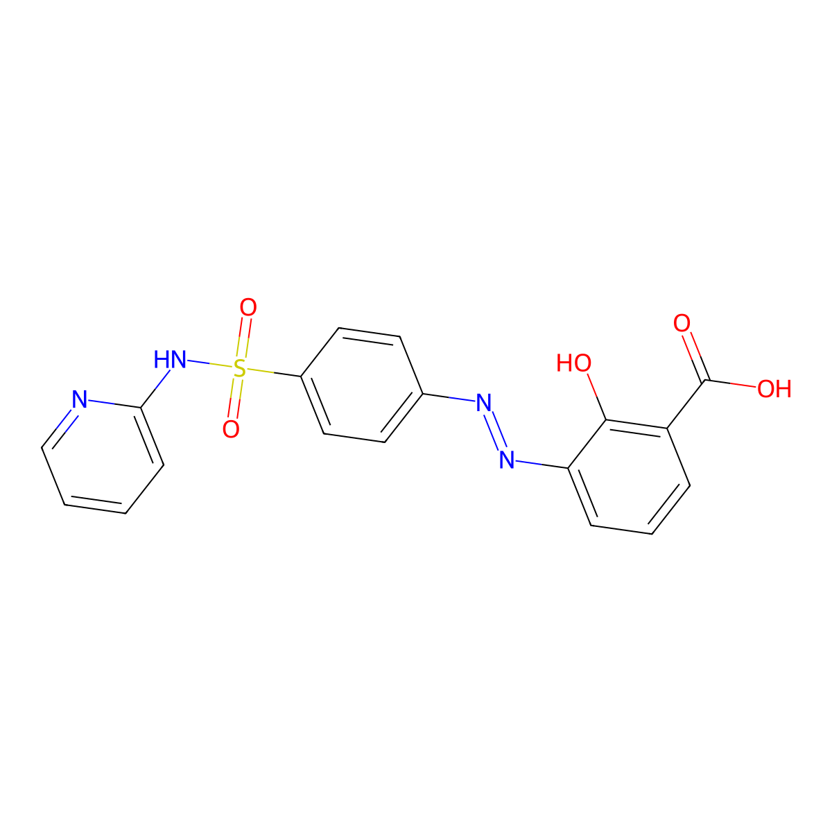 Sulfasalazine 3-Isomer molecular structure, CAS 66364-71-4