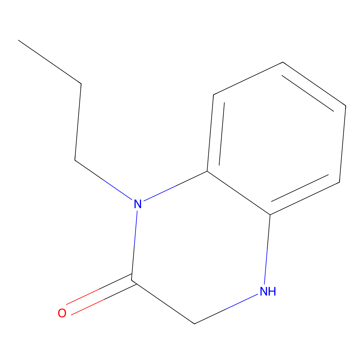 1-Propyl-3,4-dihydroquinoxalin-2(1H)-one molecular structure, CAS 66366-87-8