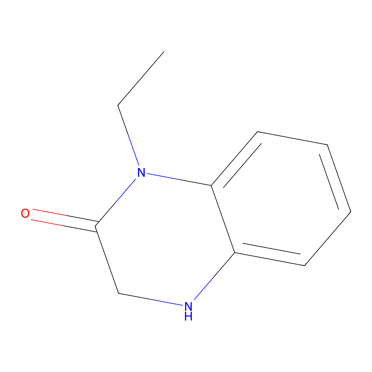 1-Ethyl-3,4-dihydroquinoxalin-2(1H)-one molecular structure, CAS 66366-88-9