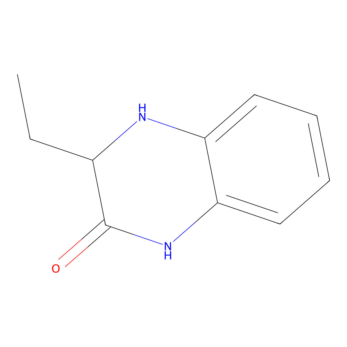 3-Ethyl-3,4-dihydroquinoxalin-2(1H)-one molecular structure, CAS 66366-98-1