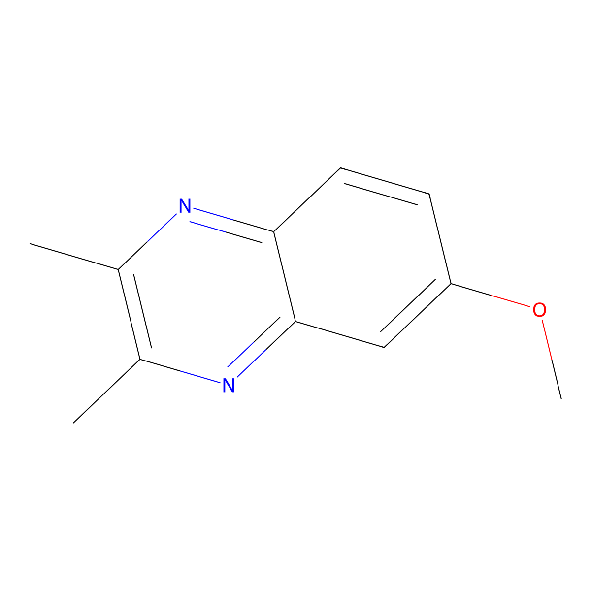 6-Methoxy-2,3-dimethylquinoxaline molecular structure, CAS 6637-22-5