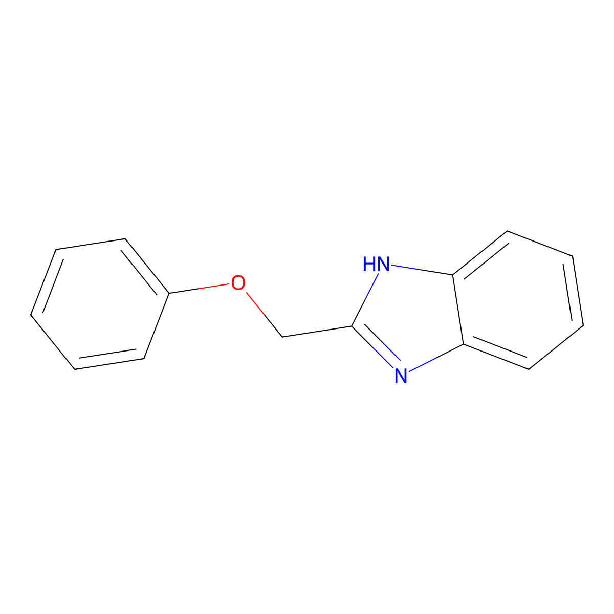 2-(Phenoxymethyl)-1H-benzimidazole molecular structure, CAS 6637-29-2