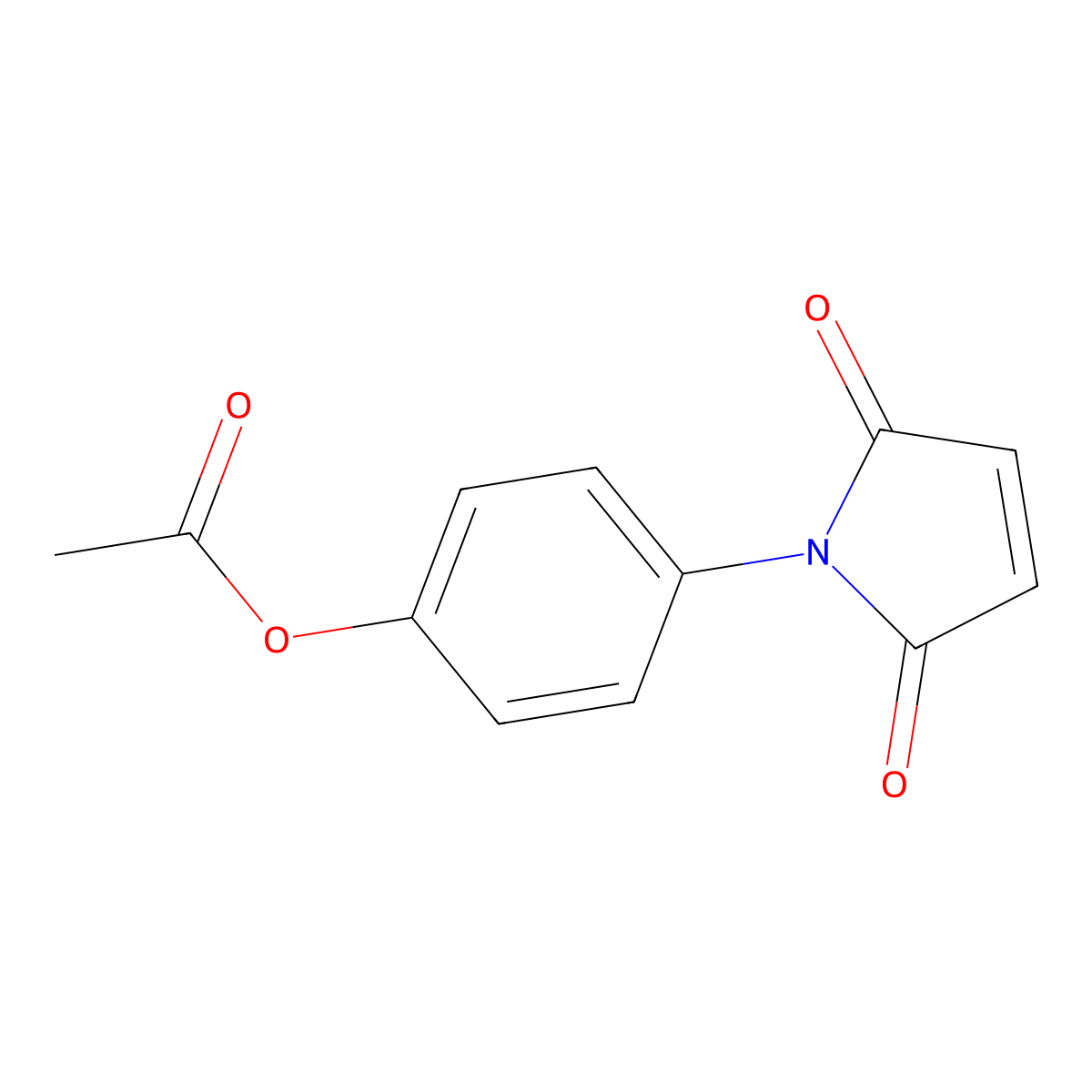 4-(2,5-Dioxo-2,5-dihydro-1H-pyrrol-1-yl)phenyl acetate molecular structure, CAS 6637-46-3