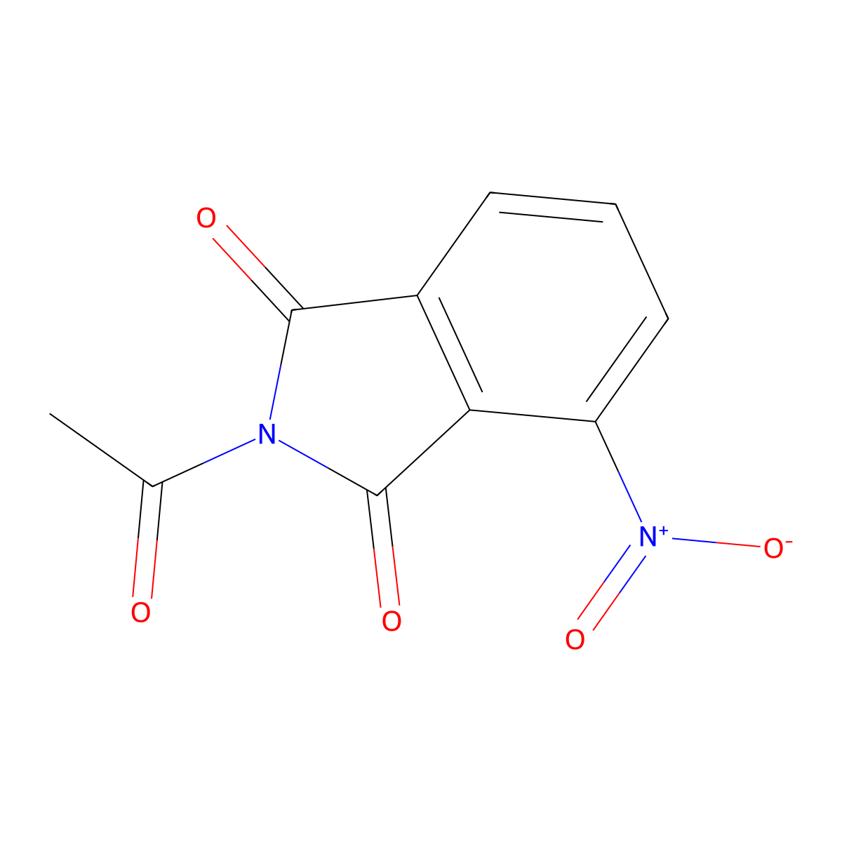 2-Acetyl-4-nitro-1h-isoindole-1,3(2h)-dione molecular structure, CAS 6637-55-4