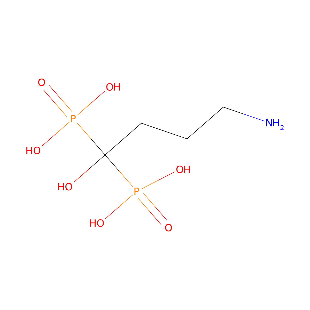 Alendronic Acid molecular structure, CAS 66376-36-1