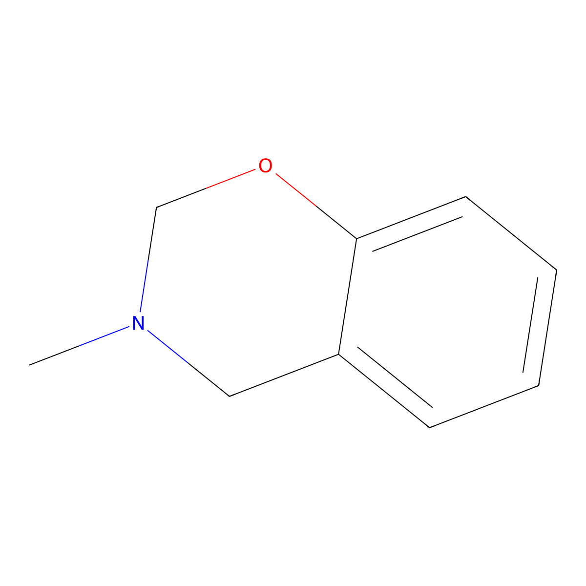 3-Methyl-3,4-dihydro-2h-1,3-benzoxazine molecular structure, CAS 6638-04-6