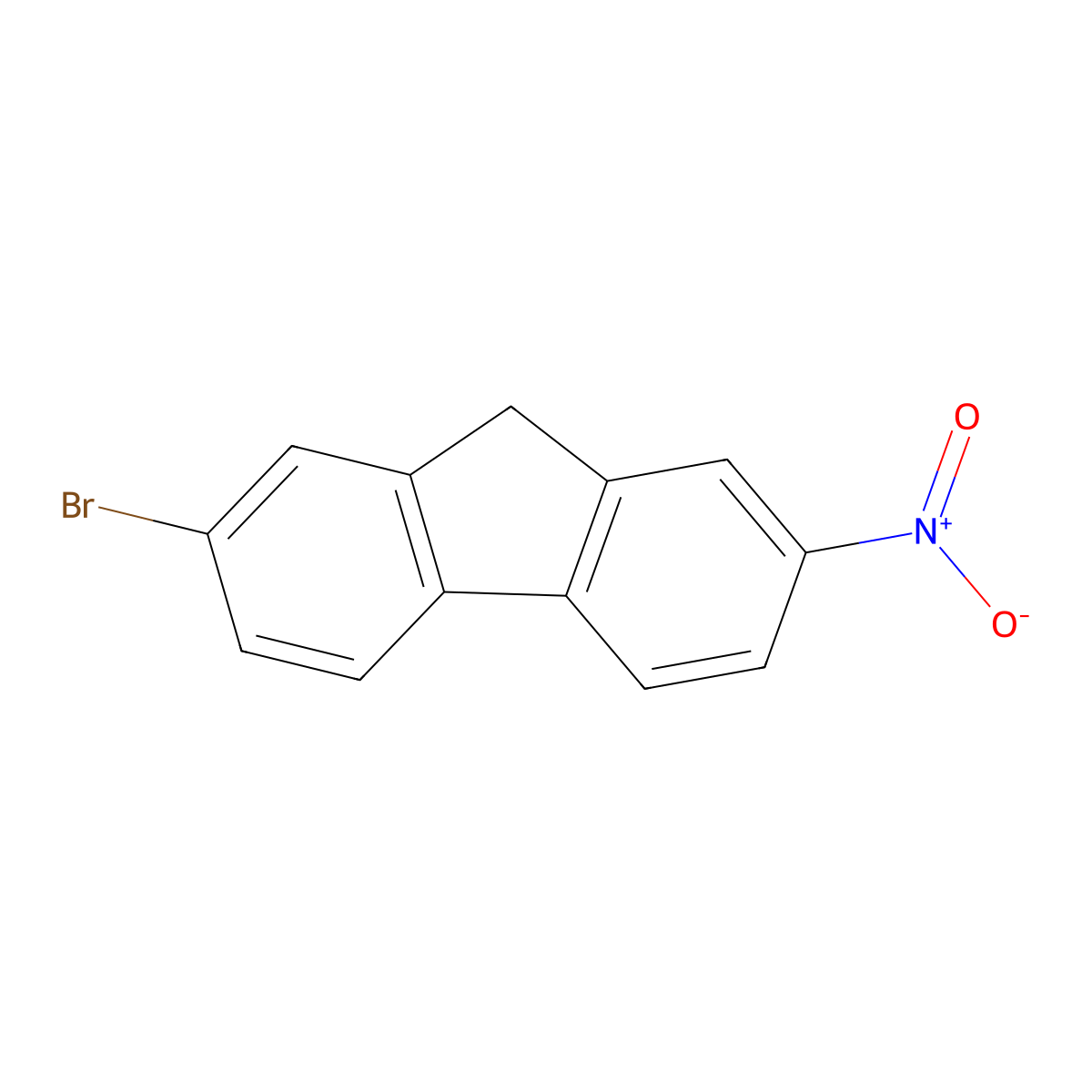 2-Bromo-7-nitrofluorene molecular structure, CAS 6638-61-5