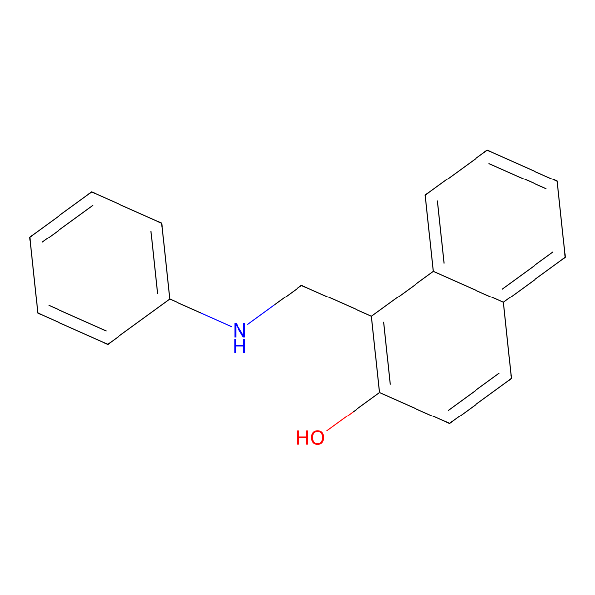 1-[(Phenylamino)methyl]naphthalen-2-ol molecular structure, CAS 6638-95-5