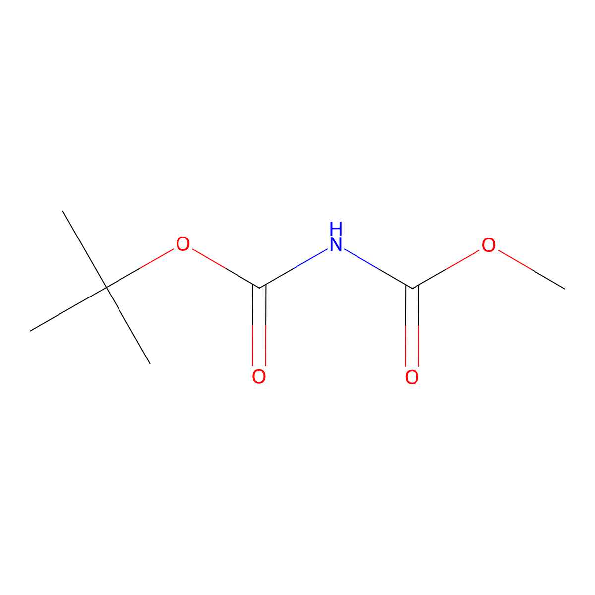 tert-Butyl Methyl Iminodicarboxylate molecular structure, CAS 66389-76-2