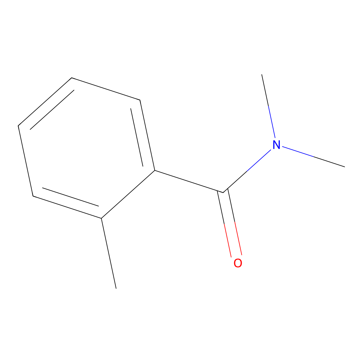n,n,2-Trimethylbenzamide molecular structure, CAS 6639-19-6