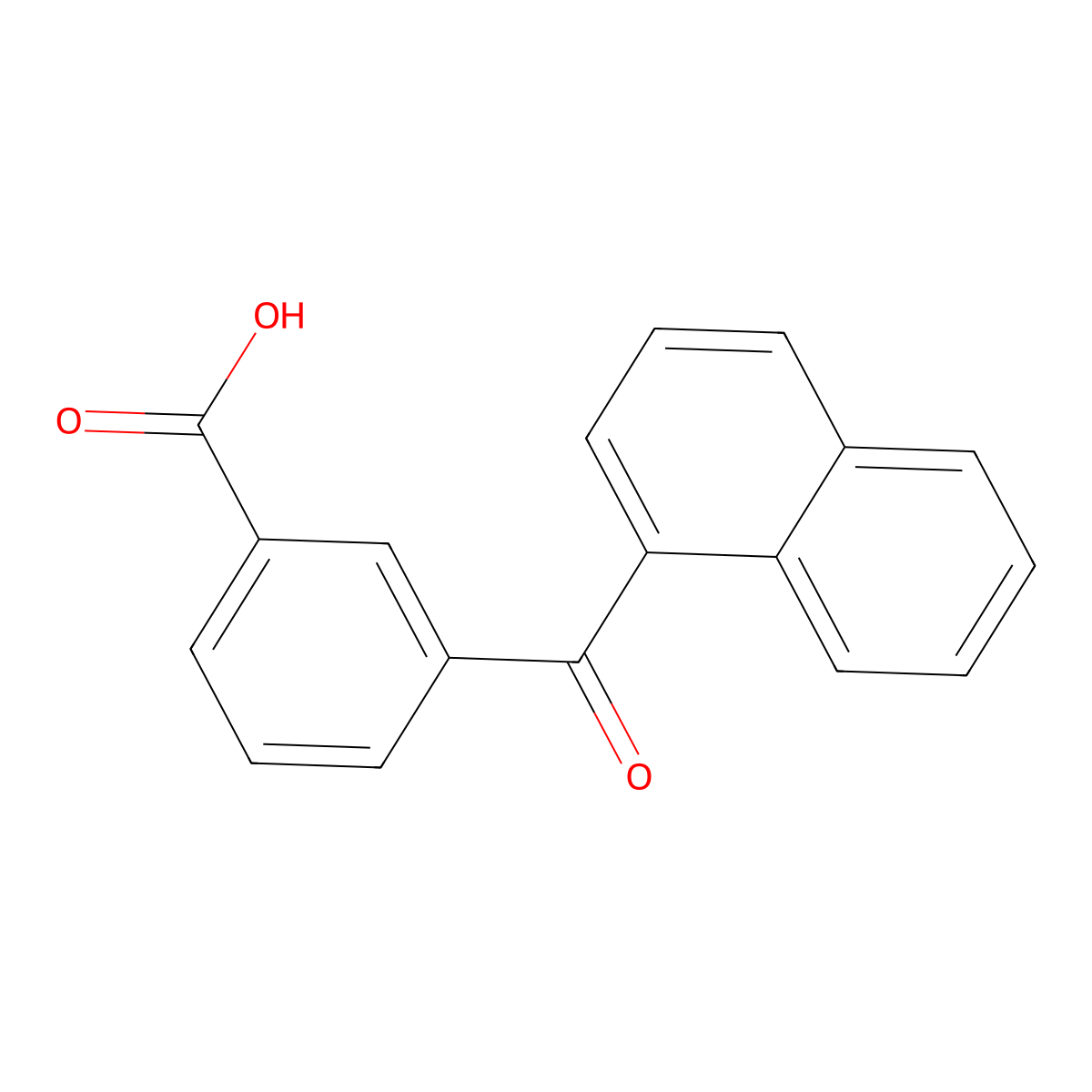 3-(1-Naphthoyl)benzoic acid molecular structure, CAS 6639-25-4