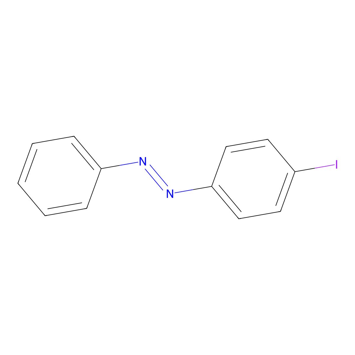 4-Iodoazobenzene molecular structure, CAS 6639-27-6