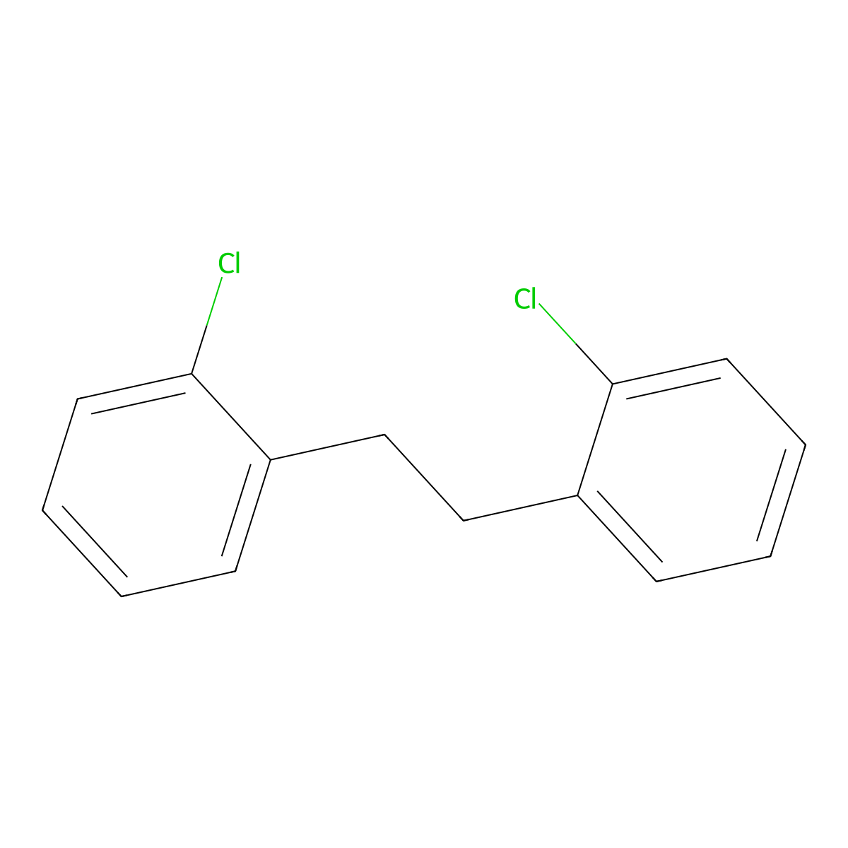 1-Chloro-2-[2-(2-chlorophenyl)ethyl]benzene molecular structure, CAS 6639-40-3